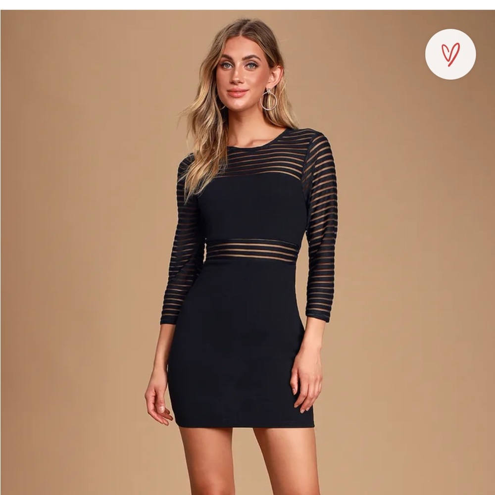Mesh bodycon dress